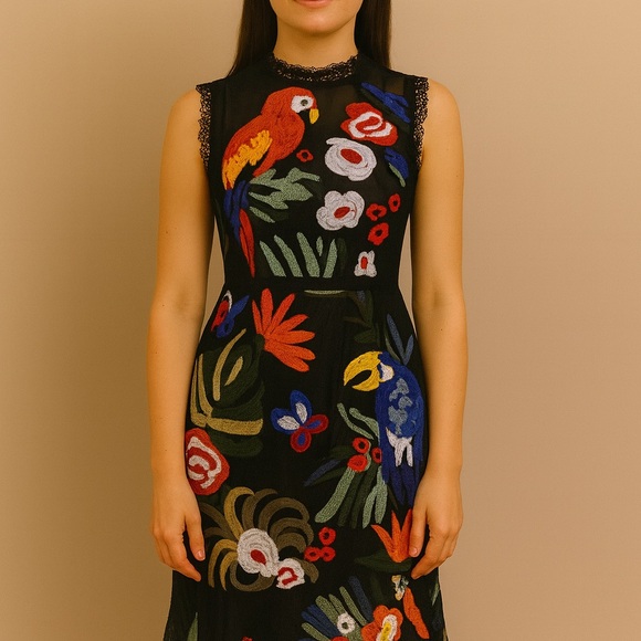 Colorful Tropical Dress Medium The Dilaka - Picture 12 of 12